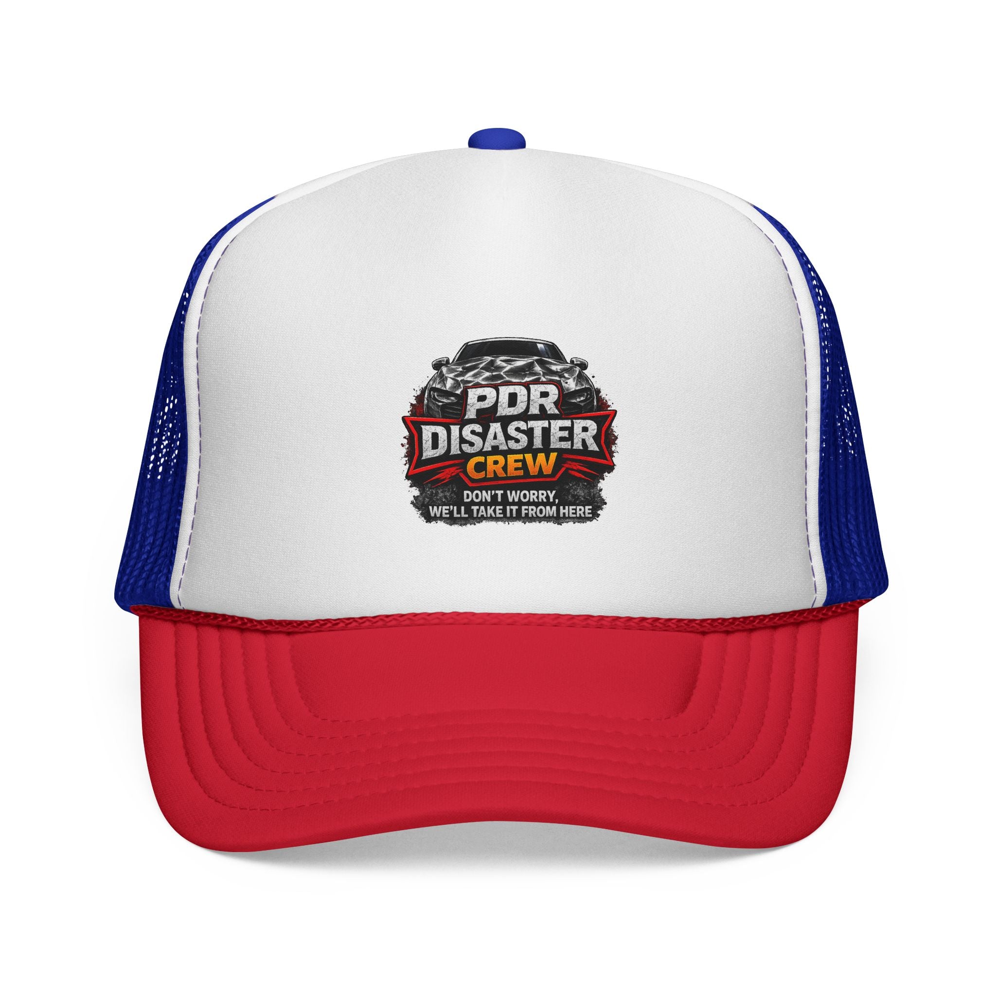 Trucker Cap — "DPR Disaster Crew" Vintage Mechanics Hat