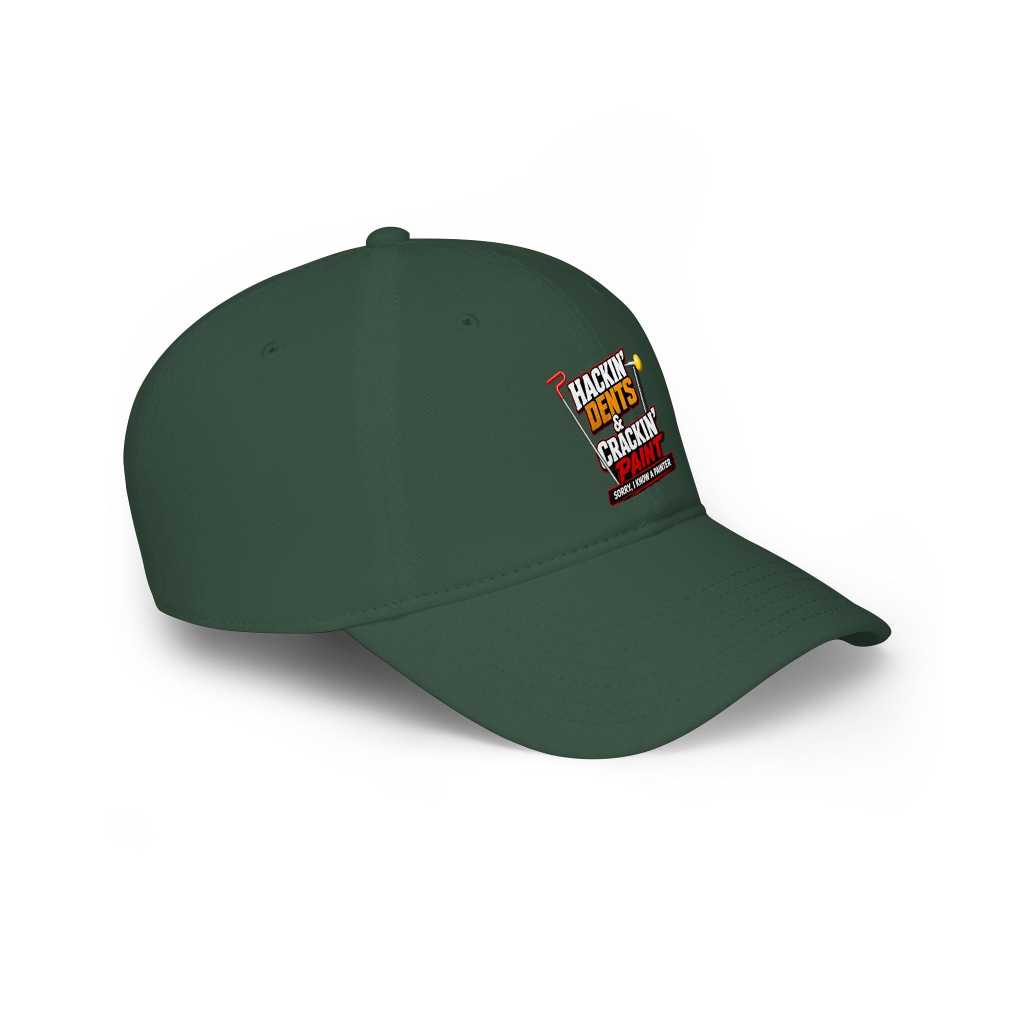 Baseball Cap — "Hackin' Dents & Crackin' Paint" Mechanic Hat