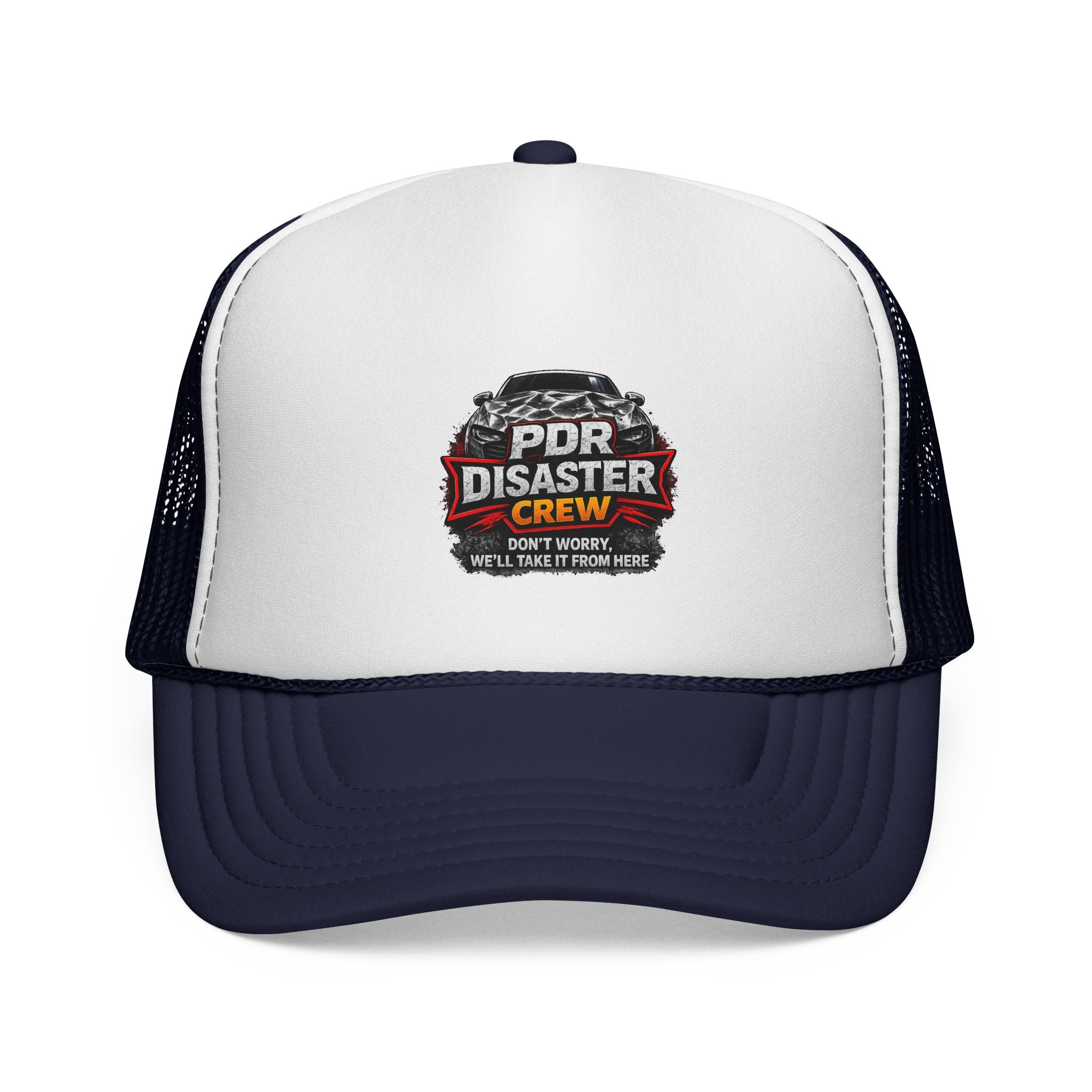 Trucker Cap — "DPR Disaster Crew" Vintage Mechanics Hat