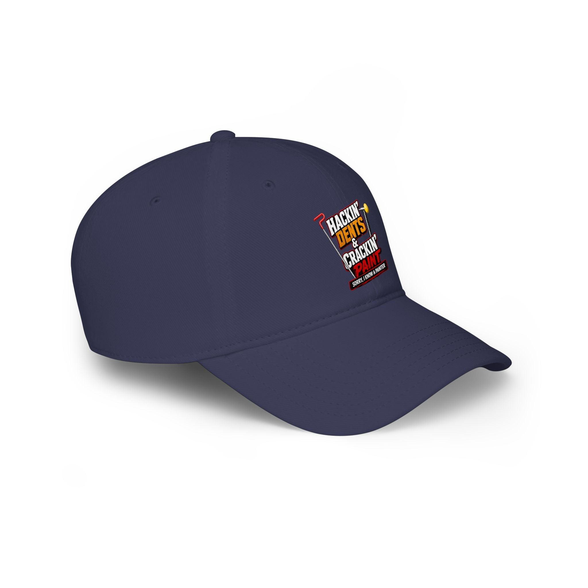 Baseball Cap — "Hackin' Dents & Crackin' Paint" Mechanic Hat