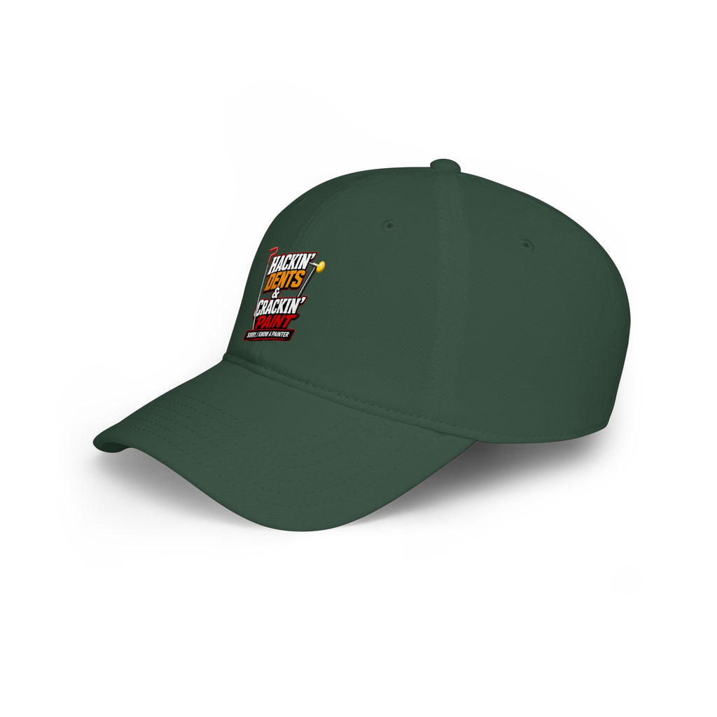 Baseball Cap — "Hackin' Dents & Crackin' Paint" Mechanic Hat