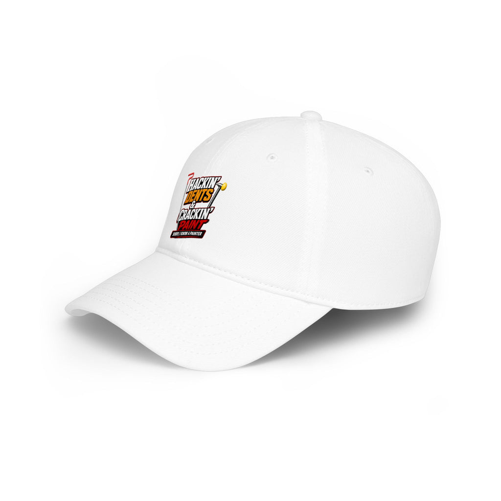 Baseball Cap — "Hackin' Dents & Crackin' Paint" Mechanic Hat