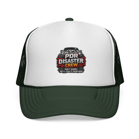 Trucker Cap — "DPR Disaster Crew" Vintage Mechanics Hat