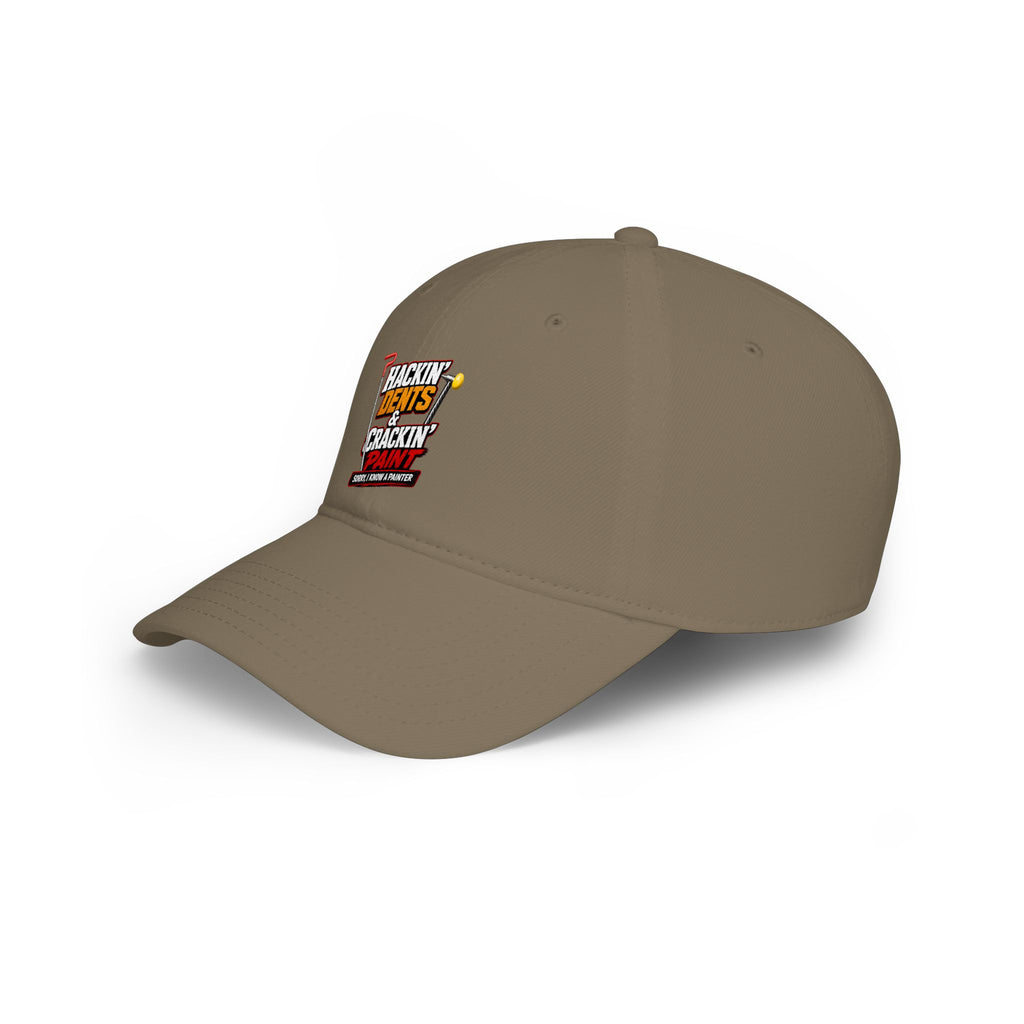 Baseball Cap — "Hackin' Dents & Crackin' Paint" Mechanic Hat