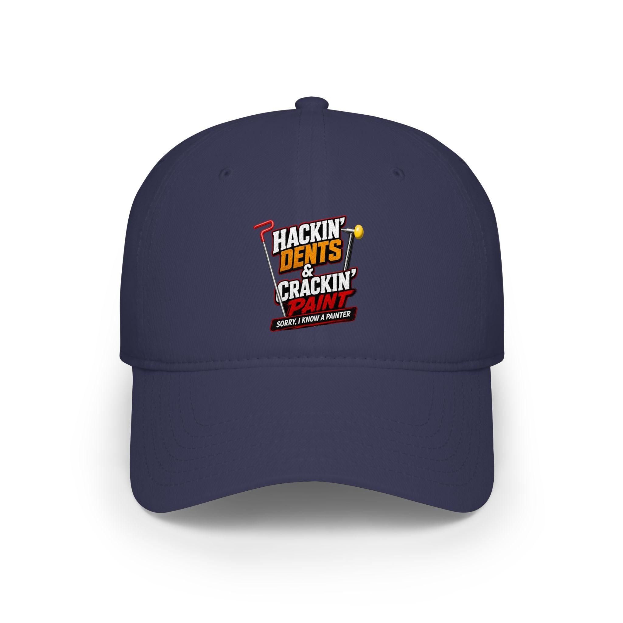 Baseball Cap — "Hackin' Dents & Crackin' Paint" Mechanic Hat