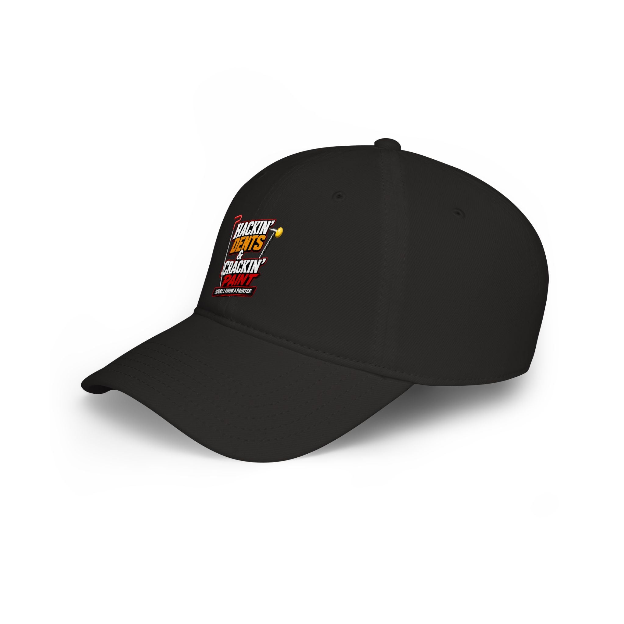 Baseball Cap — "Hackin' Dents & Crackin' Paint" Mechanic Hat