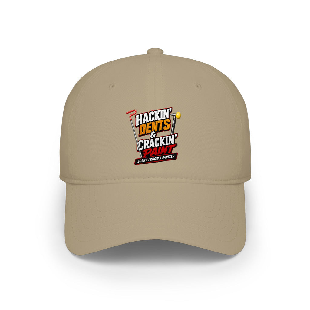 Baseball Cap — "Hackin' Dents & Crackin' Paint" Mechanic Hat